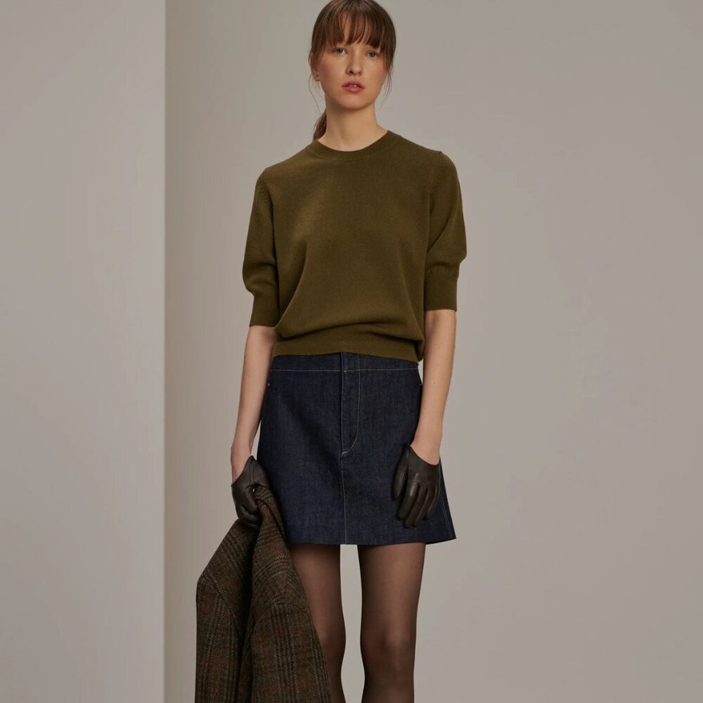 SOEUR Betsy denim skirt | size 40 M/L